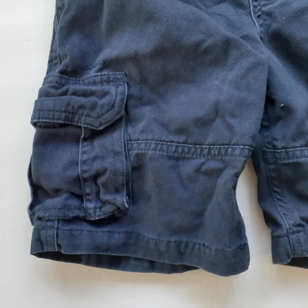 Sonoma Boys Shorts Cargo Navy Pull On Elastic Waist 5